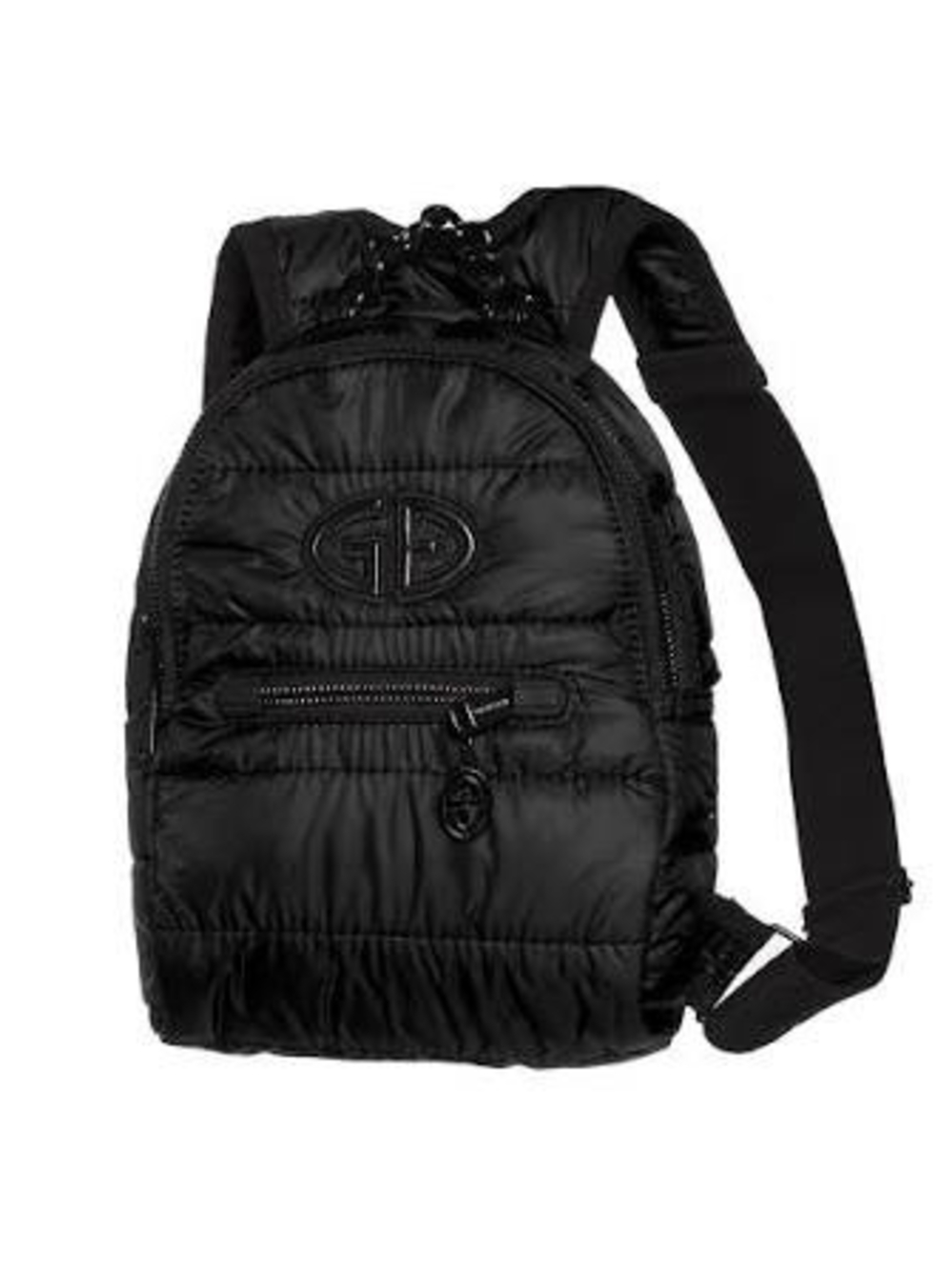 Goldbergh Black Quilted Sling Ski Tiny Micro Mini  Backpack